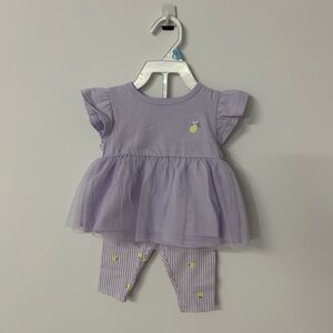 Purple Baby Dress with Leggings